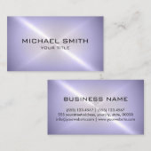 Carte De Visite Métal en acier inoxydable Chrome (Devant / Derrière)