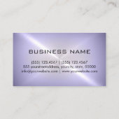 Carte De Visite Métal en acier inoxydable Chrome (Dos)