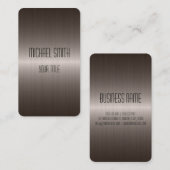 Carte De Visite Métal en acier inoxydable cool (Devant / Derrière)