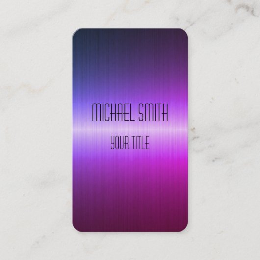 Carte De Visite Métal en acier inoxydable cool #5 (Devant)