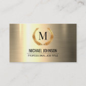 Carte De Visite Métal en acier inoxydable pour or professionnel (Devant)
