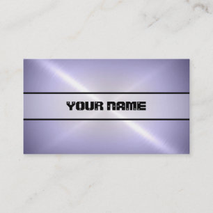 Carte De Visite Métal en acier inoxydable violet cool 4