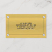 Carte De Visite Métal en aluminium et vis (Dos)