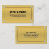 Carte De Visite Métal en aluminium et vis (Devant / Derrière)