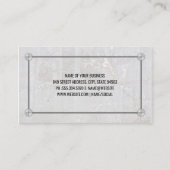 Carte De Visite Métal en aluminium et vis | Marbre (Dos)