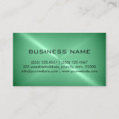 Carte De Visite Métal en bon état d'acier inoxydable (Dos)