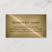 Carte De Visite Métal en bronze d'acier inoxydable (Dos)