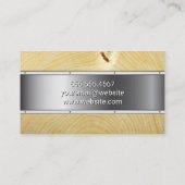 Carte De Visite Métal et bois (Dos)