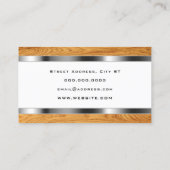 Carte De Visite Métal et bois  (Dos)