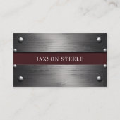 Carte De Visite Métal et Bourgogne (Devant)