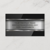 Carte De Visite Métal et brillant noir (Dos)