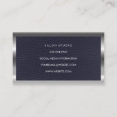 Carte De Visite Métal et cuir (Dos)