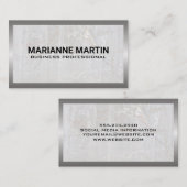Carte De Visite Métal et marbre (Devant / Derrière)