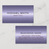 Carte De Visite Métal fait sur commande d'acier inoxydable de cool (Devant / Derrière)