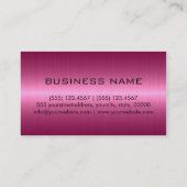 Carte De Visite Métal frais 2 d'acier inoxydable (Dos)