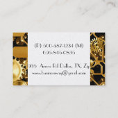 Carte De Visite Metal Gears Machine Steampunk Grunge Destinée (Dos)