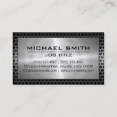 Carte De Visite Métal inoxydable Métal moderne Bordure en acier #6 (Dos)