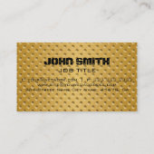 Carte De Visite Métal inoxydable Or Acier moderne (Dos)