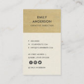 CARTE DE VISITE MÉTAL JAUNE RUSSE CORROSIF TEXTUÉ (Dos)