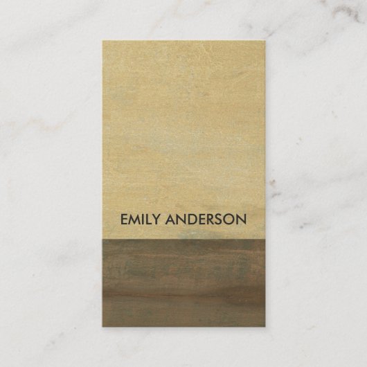 CARTE DE VISITE MÉTAL JAUNE RUSSE CORROSIF TEXTUÉ (Devant)