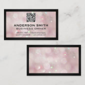 Carte De Visite Métal métallique | Code QR (Devant / Derrière)