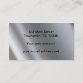 Carte De Visite Métal moderne d'acier inoxydable (Dos)