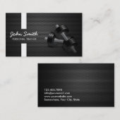 Carte De Visite Métal moderne d'obscurité de rayures d'entraîneur (Devant / Derrière)