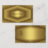 Carte de visite métal or (Devant / Derrière)