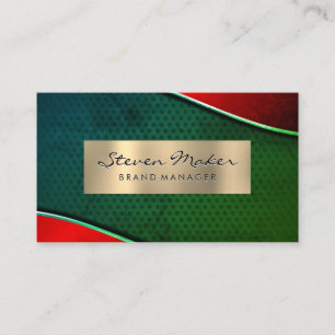 Carte De Visite Métal or et gris   Mesh Arrière - plan