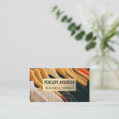 Carte De Visite Métal or | Hanging de vêtements (Debout devant)