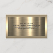 Carte De Visite Métal or | Home Marteau Logo Business (Dos)