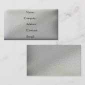Carte De Visite Métal - plaqué (Devant / Derrière)