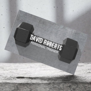 Carte De Visite Métal professionnel de cool d'haltère d'entraîn