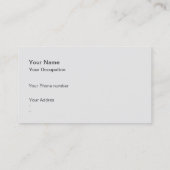 Carte De Visite Métal Professionnel élégant Acier Métallique (Dos)