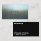 CARTE DE VISITE MÉTAL PROFESSIONNEL ELEMEGANTE MODERNE SIMPLE (Devant / Derrière)