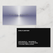 CARTE DE VISITE MÉTAL PROFESSIONNEL ELEMEGANTE MODERNE SIMPLE (Devant / Derrière)