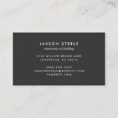 Carte De Visite Métal Riveté Industriel Cuivre Rustique (Dos)