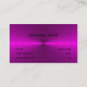 Carte De Visite métal rose (Dos)