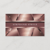 Carte De Visite Métal rose (Devant)