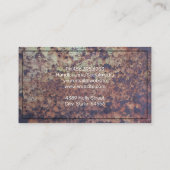 Carte De Visite Métal rouillé (Dos)