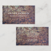 Carte De Visite Métal rouillé (Devant / Derrière)