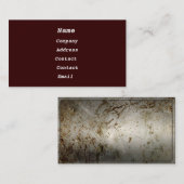 Carte De Visite métal rouillé (Devant / Derrière)