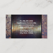 Carte De Visite Métal rouillé (Dos)