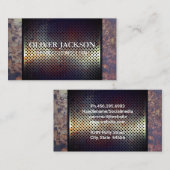 Carte De Visite Métal rouillé (Devant / Derrière)