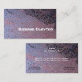 Carte De Visite Métal rouillé, corrodé, texture personnalisée (Devant / Derrière)