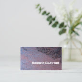 Carte De Visite Métal rouillé, corrodé, texture personnalisée (Debout devant)