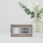 Carte De Visite Métal rouillé | Métallique (Debout devant)