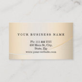 Carte De Visite Métal simple moderne élégant fait sur commande (Dos)