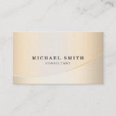 Carte De Visite Métal simple moderne élégant fait sur commande (Devant)