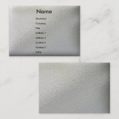 Carte De Visite Métal Super - pointé (Devant / Derrière)